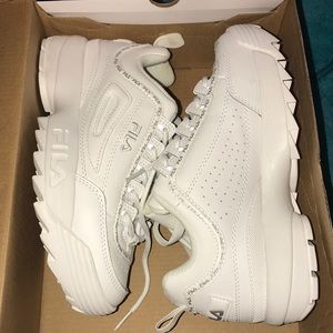 White Fil-a disruptors II premium repeat sneakers